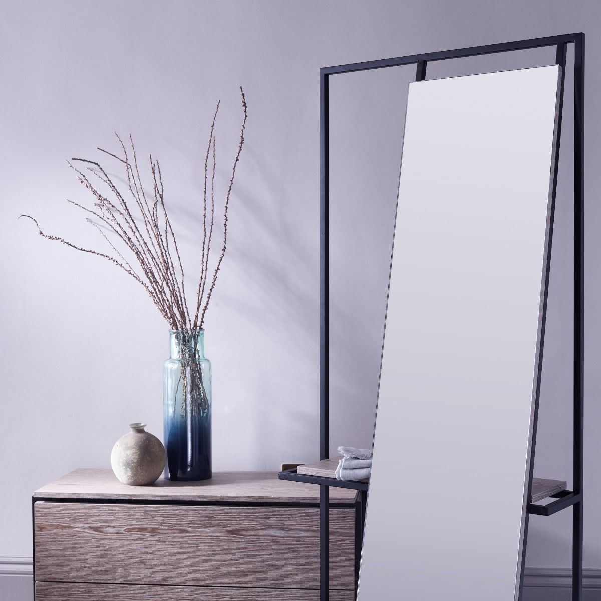 Floor Standing Mirror Valet Collection From Gillmore