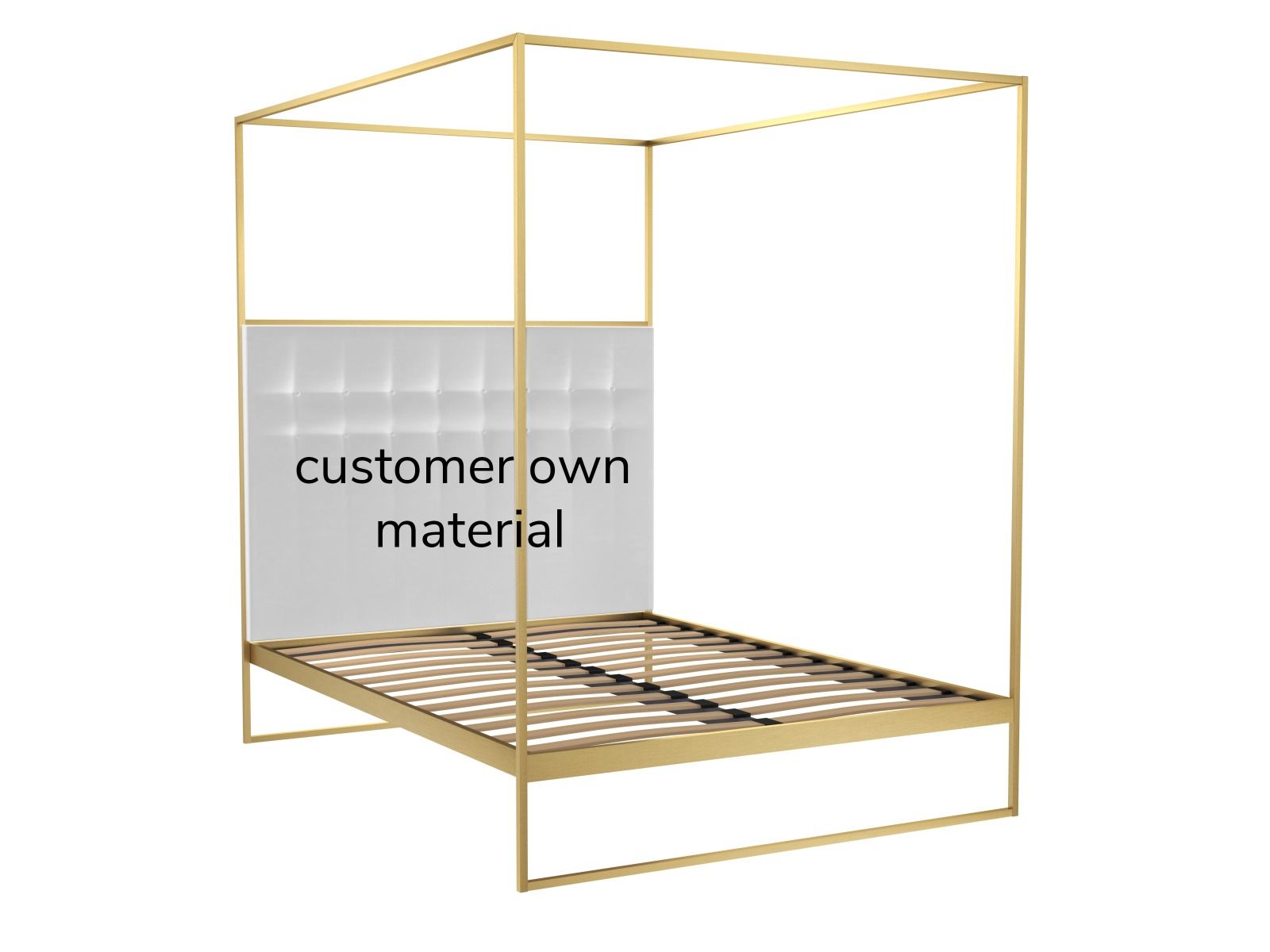 Bed frame sales canopy king