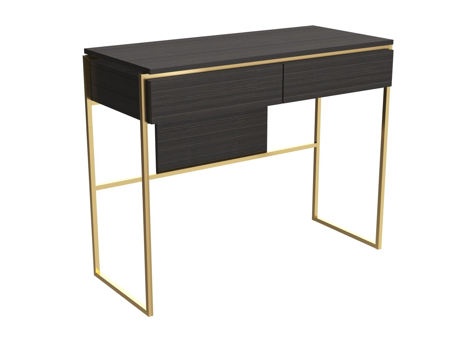 Dressing table black shop and gold
