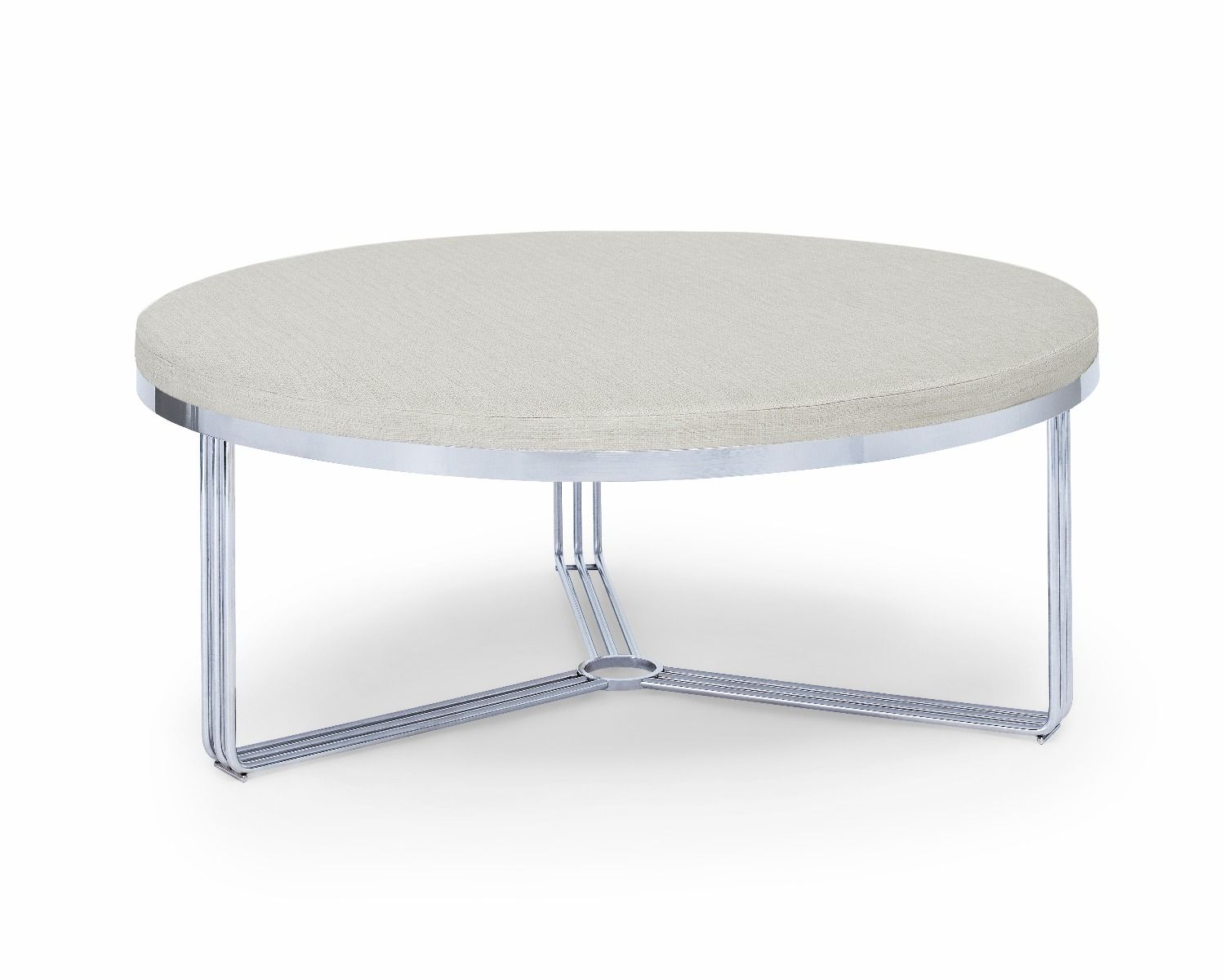 Large Circular Coffee Table or Footstool