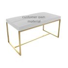 Golden Frame Bedroom Bench by Gillmore