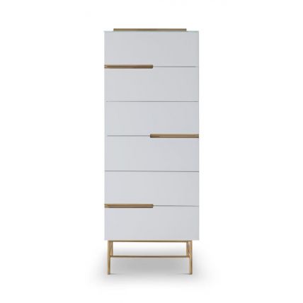 Six Drawer Tall Narrow Chest by Gillmore