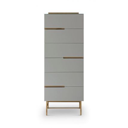 Six Drawer Tall Narrow Chest by Gillmore