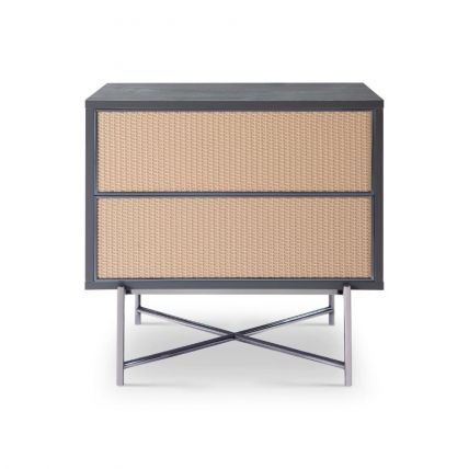 Adriana Rattan Bedside Chest by Gillmore