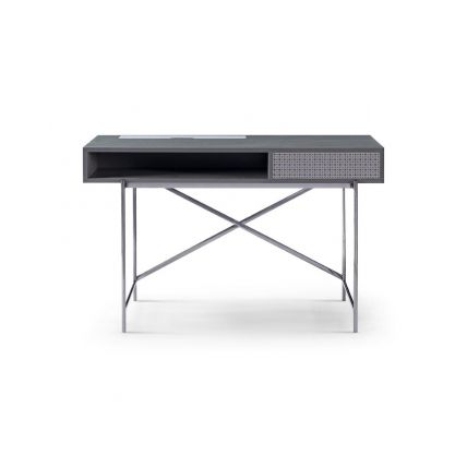 Grey Desk Dressing Table with Drawer by Gillmore