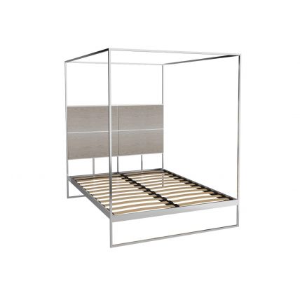 Customer's Material King Canopy Bed by Gillmore