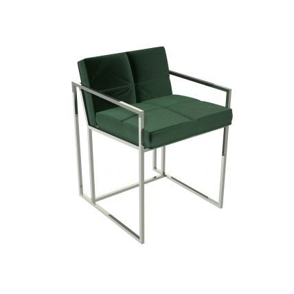 Deep Green Velvet dining chair