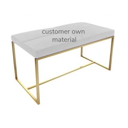 Golden Frame Bedroom Bench by Gillmore