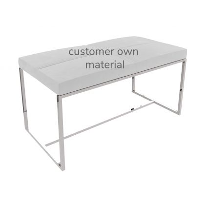 Chrome Bed Bench by Gillmore