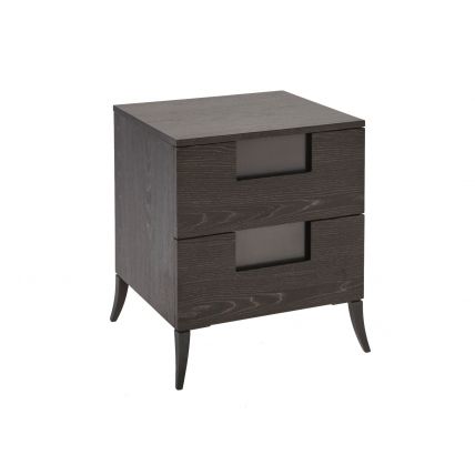 Narrow Two Drawer Bedside Chest by Gillmore