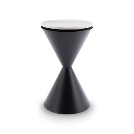 Round Hourglass Side Table by Gillmore
