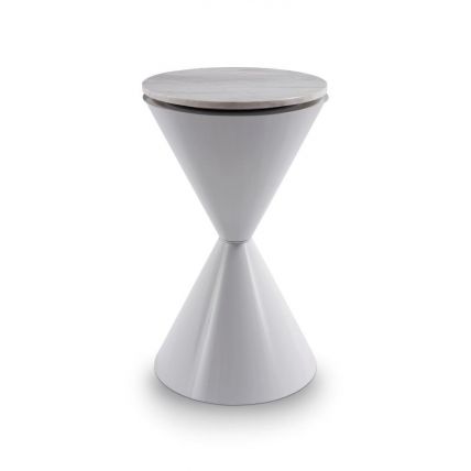 Round Hourglass Side Table by Gillmore