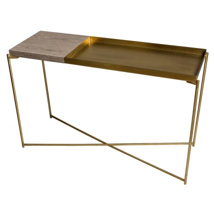 Large Console Table With Large Tray Top by Gillmore