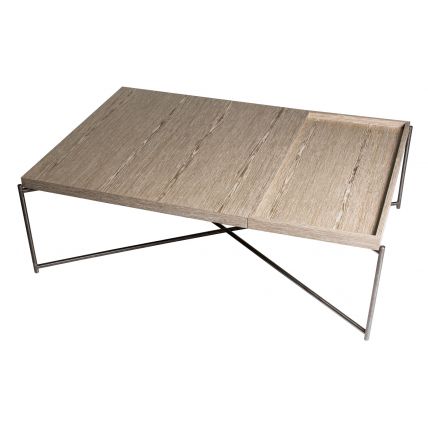 Rectangular Coffee Table With Tray Top 