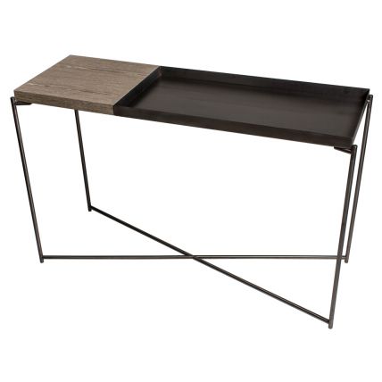 Iris Large Console Tables Combo Top Large Tray by Gillmore