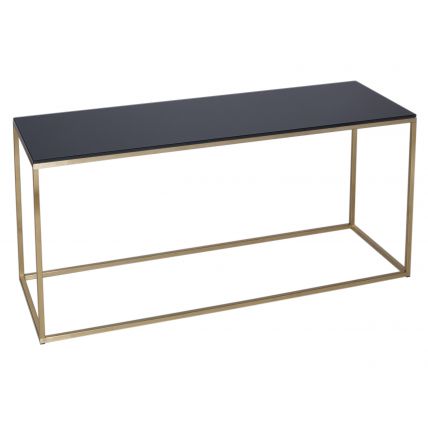 TV Stand - Kensal BLACK with BRASS base
