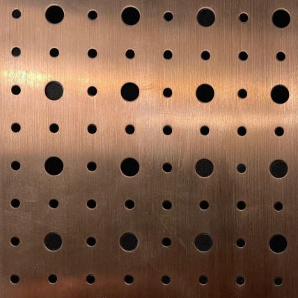 SAMPLE: Bronze Perforated Steel