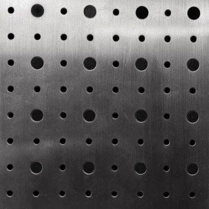 SKU: Dark Chrome Perforated Steel by Gillmore