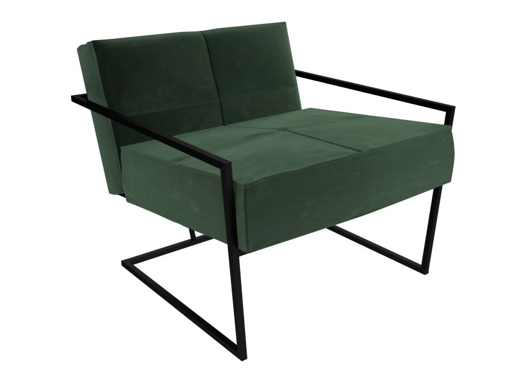 Black metal online frame armchair