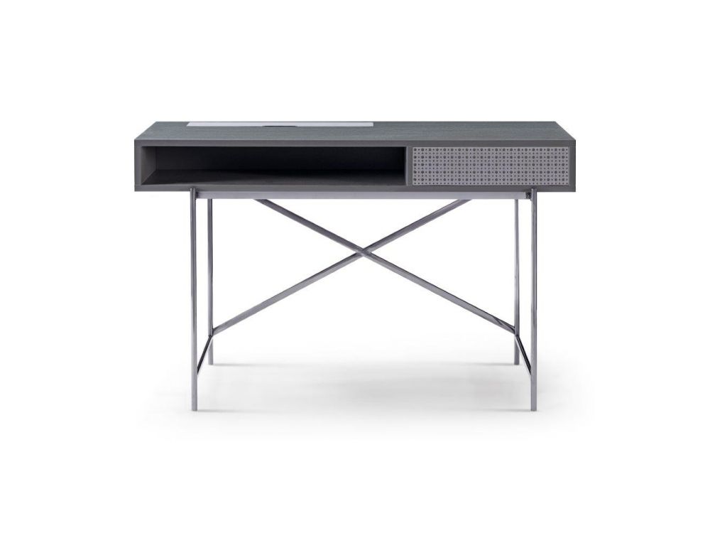Grey Desk Dressing Table with Drawer