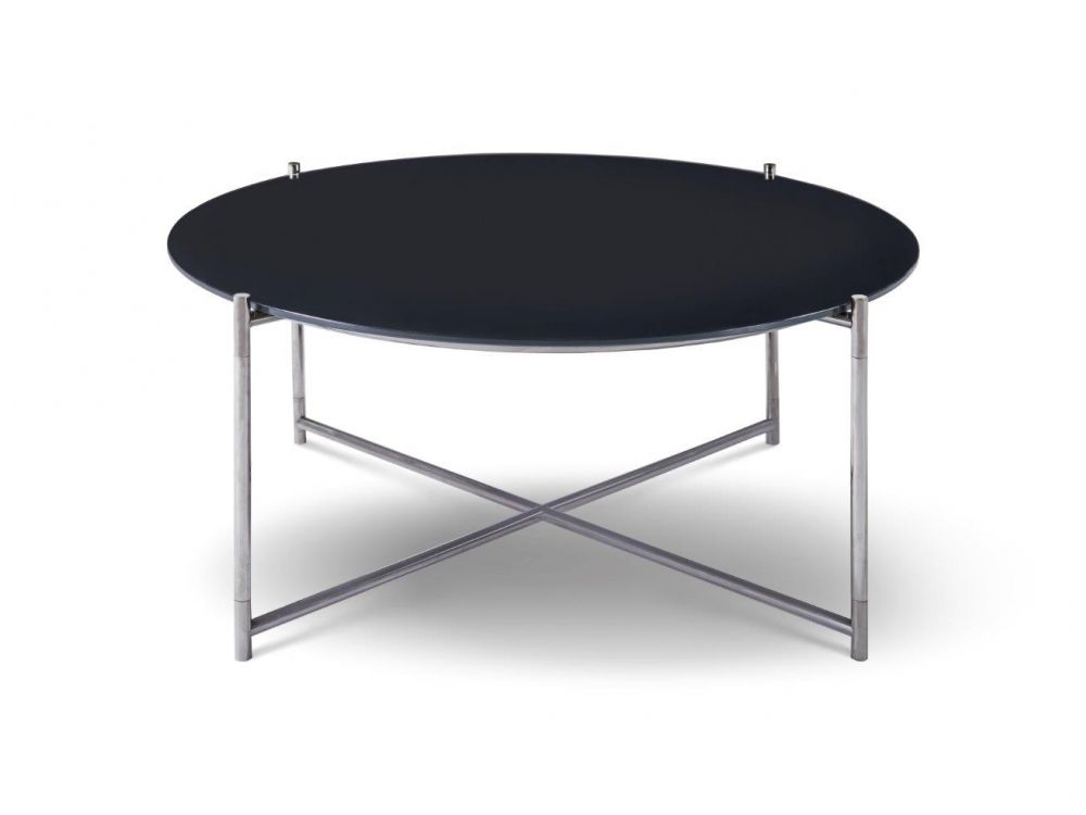 Low circle top coffee table