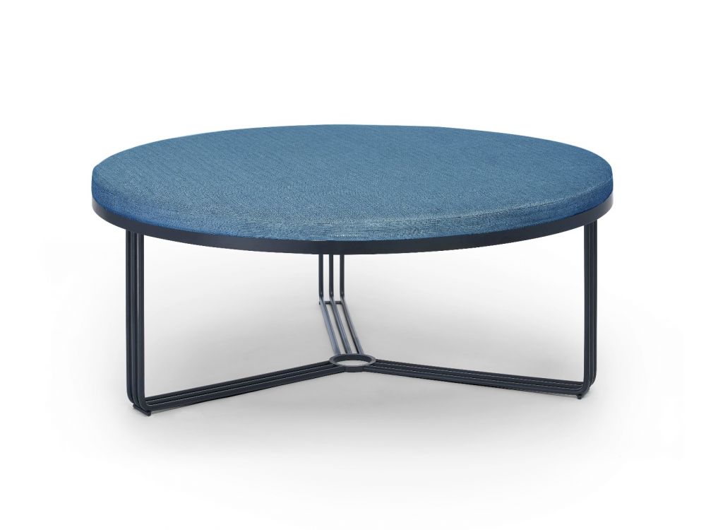 Navy blue sales round coffee table