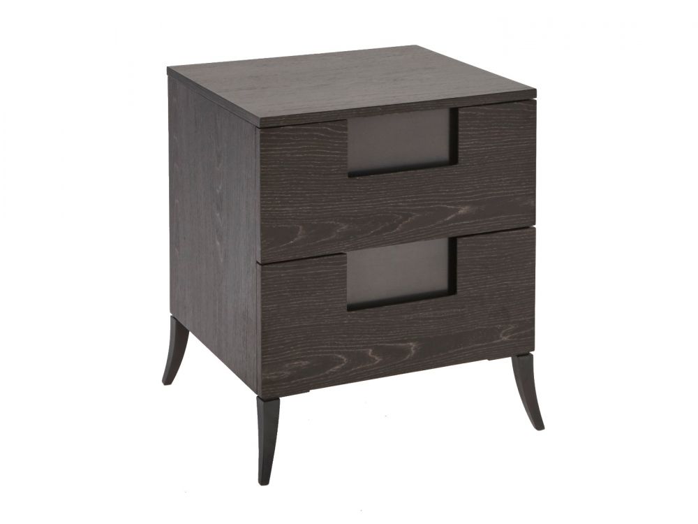 Narrow Two Drawer Bedside Chest 