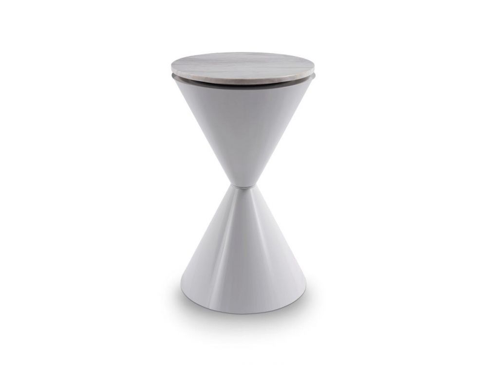 Round Hourglass Side Table
