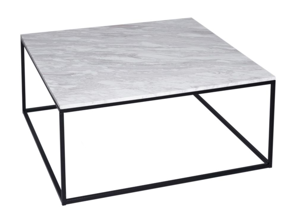White Marble Square Coffee Table