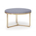 Small Circular Coffee Table or Footstool 
