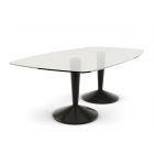 Large Rectangular Double Pedestal Dining Table by Gillmore