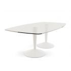 Large Rectangular Double Pedestal Dining Table by Gillmore