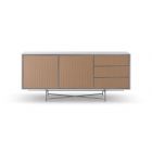 White and Rattan Buffet Sideboard by Gillmore