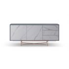 Grey & White Marble Sideboard Buffet by Gillmore