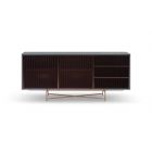 Grey and Amber Glass Buffet Sideboard by Gillmore