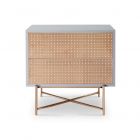 Bronze and White Bedside Chest by Gillmore