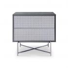 Adriana Grey Bedside Chest by Gillmore
