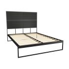 double bed frame with headboard