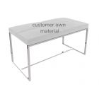 Chrome Bed Bench by Gillmore