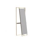 Brass Frame Floor Standing Mirror & Valet by Gillmore