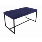 Midnight Blue Velvet Bed Bench by Gillmore