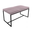 Pink Velvet Bed Bench by Gillmore