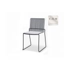 Black Frame Stacking Dining Chair by Gillmore