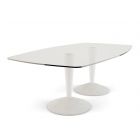 Large Rectangular Double Pedestal Dining Table by Gillmore