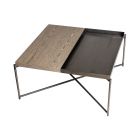 Square Coffee Table With Tray Top by Gillmore