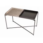 Large Rectangular Side Table With Tray Tops by Gillmore