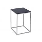 Square Side Table - Kensal BLACK with POLISHED base