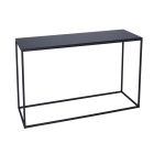 Black Glass & Black Base Console Table by Gillmore