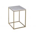 Square Side Table - Kensal MARBLE with BRASS base