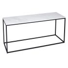 TV Stand - Kensal MARBLE with BLACK base
